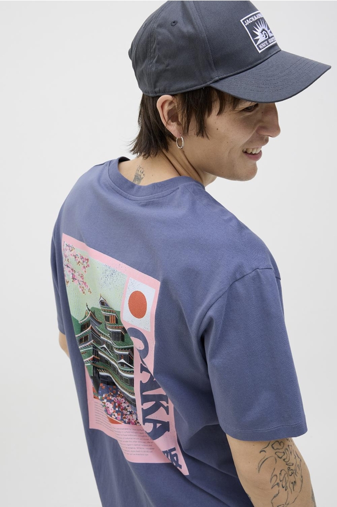 JOROSAKA TEE SS CREW NECK STYD SS25 12291126 NIGHTSHADOW BLUE